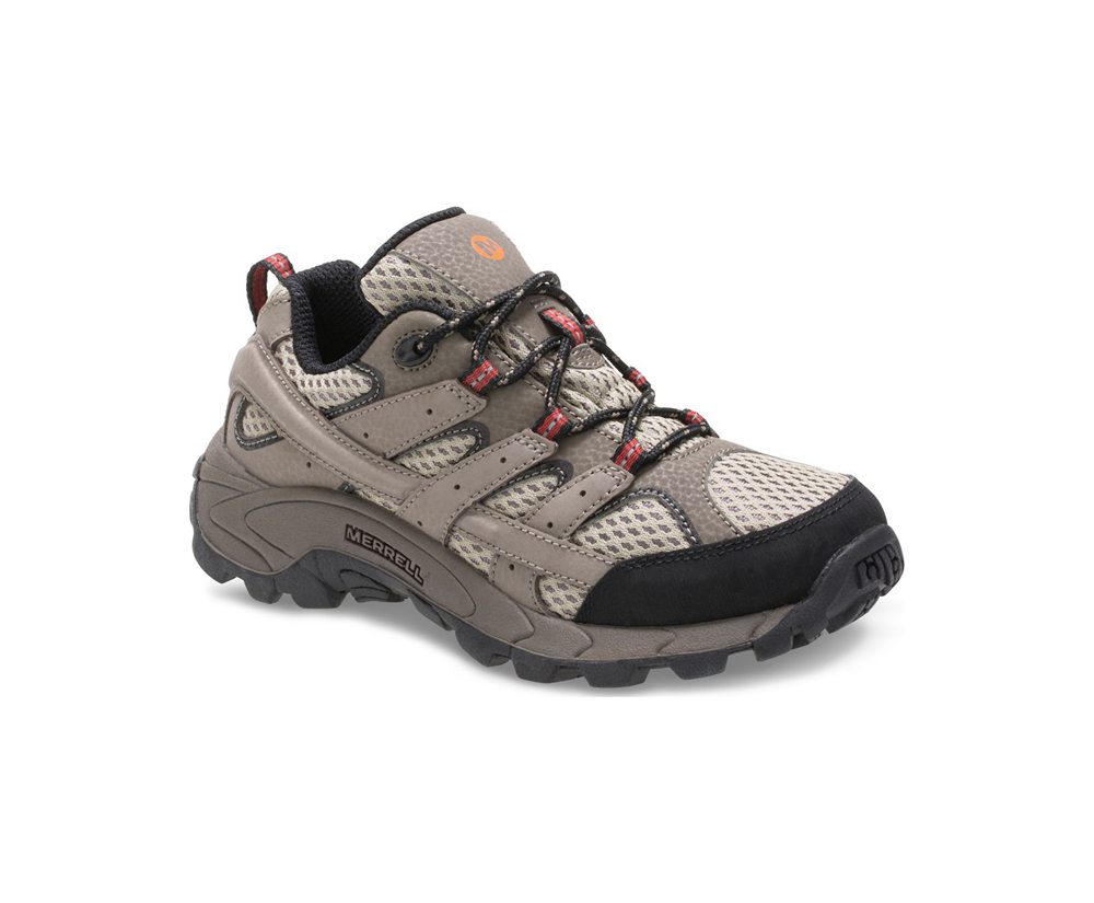 Merrell Hiking Shoes Brown - Moab 2 Low Lace - Kids 20SREOZAP